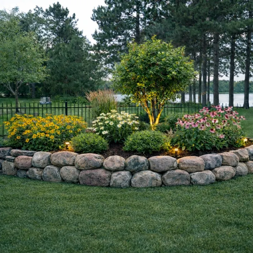Natural Stone Boulder Walls