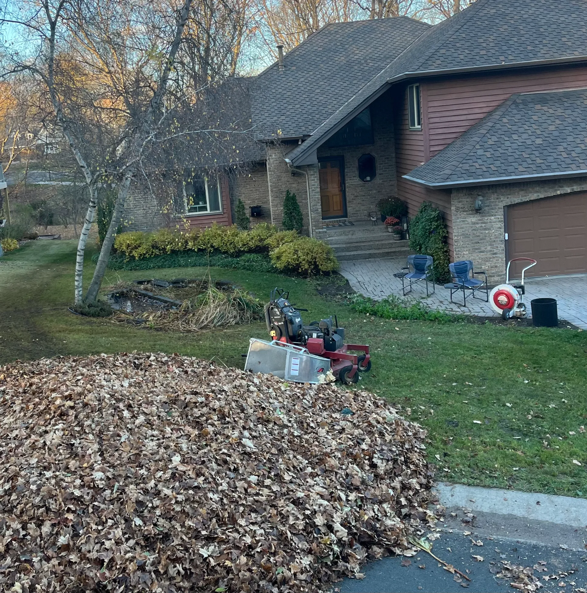 Spring and Fall high-volume leaf cleanup