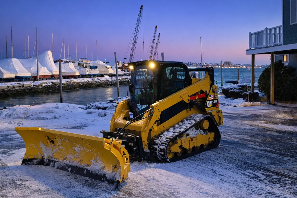 Snow removal in a townhome community