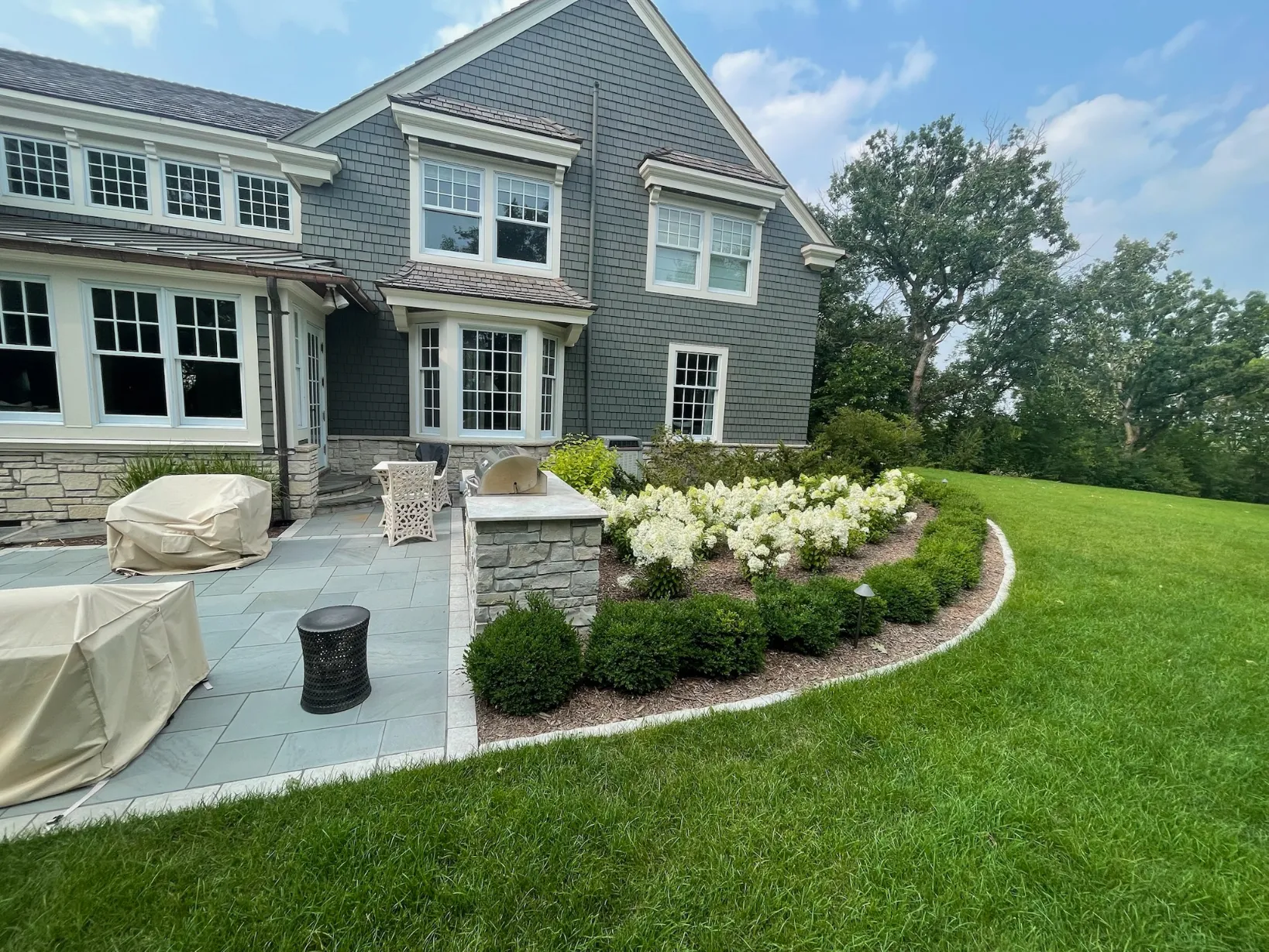 Complete front yard landscape redesign