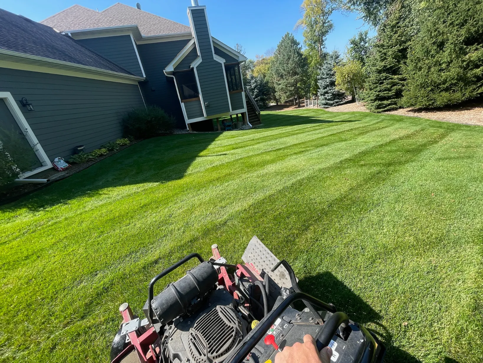 Commercial mowing service POV